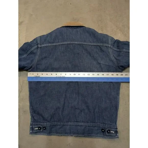 VTG 60-70 Lee Denim Jean Jacket 91B 36R Quilted Teardrop Talon Custom Honeycomb - Picture 14 of 16